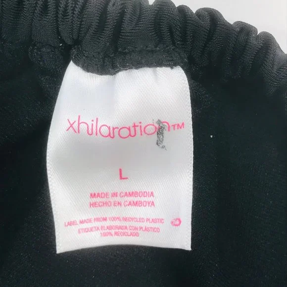 Xhilaration Women's Size Large Low Coverage String Bikini Swim Bottom Black NWOT - Picture 3 of 7